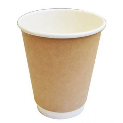 12oz Kraft Double Wall Bio Hot Cup